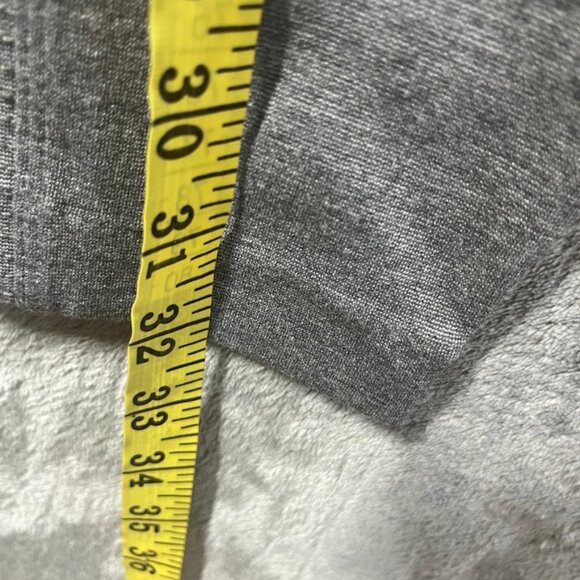 Athleta Ponte Moto Pants Womens Size 10 Gray Zipper Pockets Snap Button Closure - Picture 11 of 11